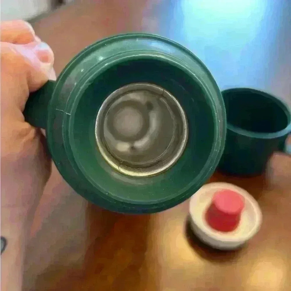 Vintage Thermos filler with cup green map 1991 - Picture 6 of 6
